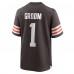 Игровая джерси Number 1 Groom Cleveland Browns Nike Game - Brown