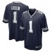 Игровая джерси Number 1 Groom Dallas Cowboys Nike Game - Navy