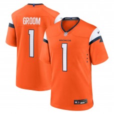 Игровая джерси Number 1 Groom Denver Broncos Nike Game - Orange