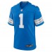 Игровая джерси Number 1 Groom Detroit Lions Nike Game - Blue