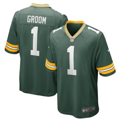 Игровая джерси Number 1 Groom Green Bay Packers Nike Game - Green