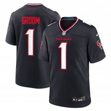 Игровая джерси Number 1 Groom Houston Texans Nike Game - Navy