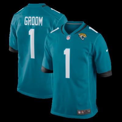 Игровая джерси Number 1 Groom Jacksonville Jaguars Nike Game - Teal