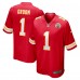 Number 1 Groom Kansas City Chiefs Nike Game Jersey - Red