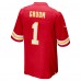 Number 1 Groom Kansas City Chiefs Nike Game Jersey - Red