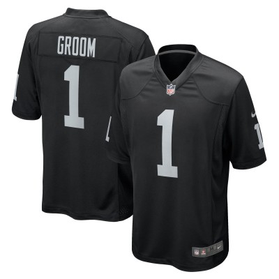 Игровая джерси Number 1 Groom Las Vegas Raiders Nike Game - Black