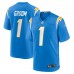 Игровая джерси Number 1 Groom Los Angeles Chargers Nike Game - Powder Blue