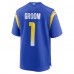 Игровая джерси Number 1 Groom Los Angeles Rams Nike Game - Royal