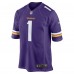 Игровая джерси Number 1 Groom Minnesota Vikings Nike Game - Purple