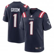 Игровая джерси Number 1 Groom New England Patriots Nike Game - Navy