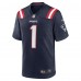 Игровая джерси Number 1 Groom New England Patriots Nike Game - Navy