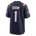 Игровая джерси Number 1 Groom New England Patriots Nike Game - Navy