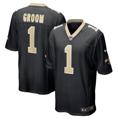 Игровая джерси New Orleans Saints Number 1 Groom Nike Black Game
