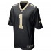 Игровая джерси New Orleans Saints Number 1 Groom Nike Black Game