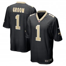 Игровая джерси New Orleans Saints Number 1 Groom Nike Black Game