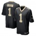 Игровая джерси New Orleans Saints Number 1 Groom Nike Black Game