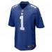 Игровая джерси Number 1 Groom New York Giants Nike Game - Royal