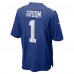 Игровая джерси Number 1 Groom New York Giants Nike Game - Royal