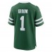 Игровая джерси Number 1 Groom New York Jets Nike Game - Legacy Green