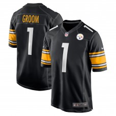 Игровая джерси Number 1 Groom Pittsburgh Steelers Nike Game - Black