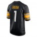 Игровая джерси Number 1 Groom Pittsburgh Steelers Nike Game - Black