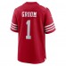 Игровая джерси Number 1 Groom San Francisco 49ers Nike Game - Scarlet