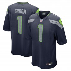 Игровая джерси Number 1 Groom Seattle Seahawks Nike Game - College Navy