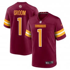 Игровая джерси Number 1 Groom Washington Commanders Nike Game - Burgundy