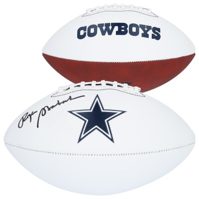 Мяч американского футбола NFL Roger Staubach Dallas Cowboys Autographed Authentic Franklin