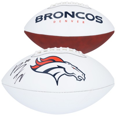 Мяч американского футбола NFL Bo Nix Denver Broncos Autographed Authentic Franklin