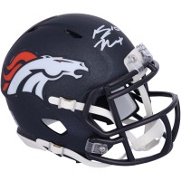 Bo Nix Denver Broncos Autographed Fanatics Authentic Riddell Speed Mini Helmet