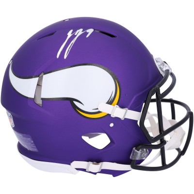 J.J. McCarthy Minnesota Vikings Autographed Fanatics Authentic Riddell Speed Authentic Helmet