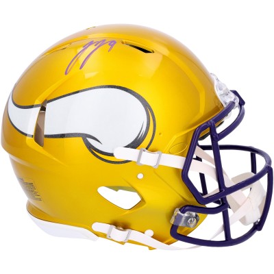 J.J. McCarthy Minnesota Vikings Autographed Fanatics Authentic Riddell Flash Speed Authentic Helmet