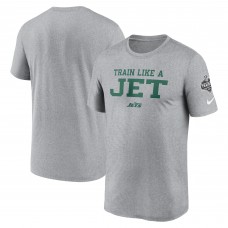 Футболка New York Jets Nike 2024 NFL Training Camp Legend Performance - Heather Gray Футболка New York Jets Nike 2024 NFL Training Camp Legend Performance - Heather Gray