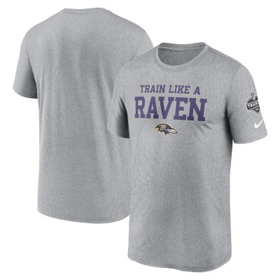 Футболка Baltimore Ravens Nike 2024 NFL Training Camp Legend Performance - Heather Gray