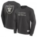 Las Vegas Raiders Fanatics Charcoal Elements Future Ground Lettering Pullover Sweatshirt