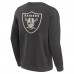 Las Vegas Raiders Fanatics Charcoal Elements Future Ground Lettering Pullover Sweatshirt
