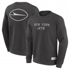 New York Jets Fanatics Charcoal Elements Future Ground Lettering Pullover Sweatshirt New York Jets Fanatics Charcoal Elements Future Ground Lettering Pullover Sweatshirt