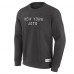 New York Jets Fanatics Charcoal Elements Future Ground Lettering Pullover Sweatshirt
