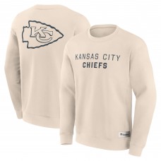 Kansas City Chiefs Fanatics Cream Elements Future Ground Lettering Pullover Sweatshirt