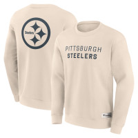 Свитшот Pittsburgh Steelers Fanatics Cream Elements Future Ground Lettering Pullover