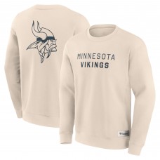 Minnesota Vikings Fanatics Cream Elements Future Ground Lettering Pullover Sweatshirt