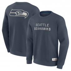 Seattle Seahawks Fanatics Navy Elements Future Ground Lettering Pullover Sweatshirt