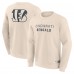 Cincinnati Bengals Fanatics Cream Elements Future Ground Lettering Pullover Sweatshirt