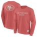 San Francisco 49ers Fanatics Red Elements Future Ground Lettering Pullover Sweatshirt