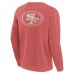 San Francisco 49ers Fanatics Red Elements Future Ground Lettering Pullover Sweatshirt
