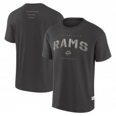 Los Angeles Rams Fanatics Elements Weathered Tonal Future Ground T-Shirt - Charcoal Los Angeles Rams Fanatics Elements Weathered Tonal Future Ground T-Shirt - Charcoal