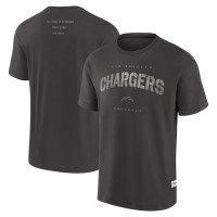 Los Angeles Chargers Fanatics Charcoal Elements Weathered Tonal Future Ground T-Shirt