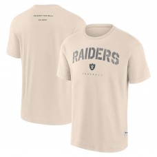 Las Vegas Raiders Fanatics Cream Elements Weathered Tonal Future Ground T-Shirt Las Vegas Raiders Fanatics Cream Elements Weathered Tonal Future Ground T-Shirt