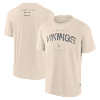Minnesota Vikings Fanatics Cream Elements Weathered Tonal Future Ground T-Shirt